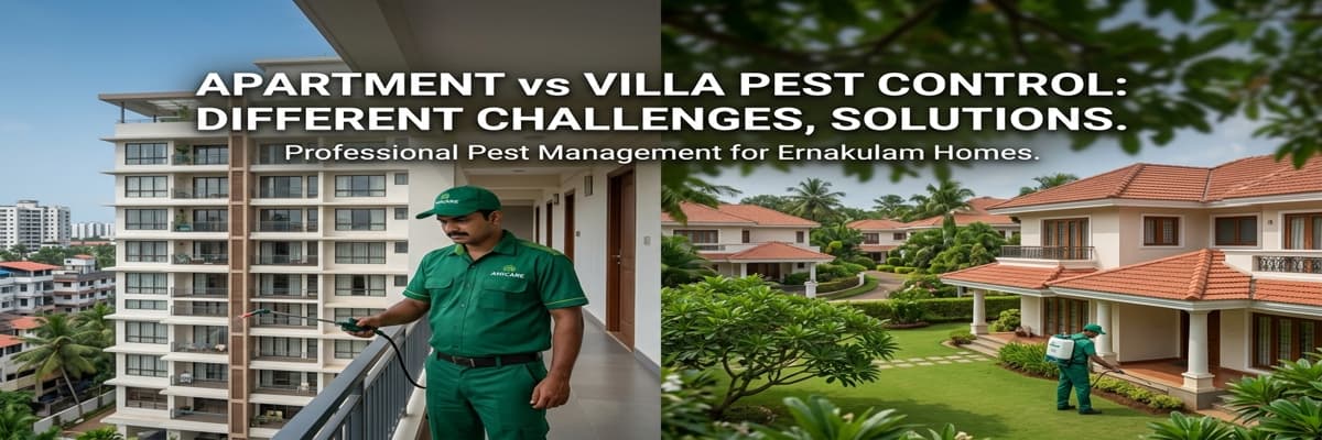 Apartment vs Villa Pest Control: Different Challenges, Solutions